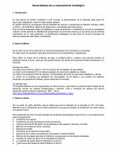 Generalidades de un planeamiento estratégico