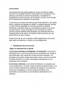 Las acciones