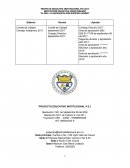 Proyecto Educativo Institucional: “EL SER Y LA EXCELENCIA SON NUESTRO CAMINO”