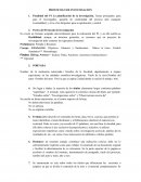 Planificacion de Investigacion