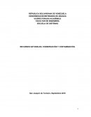 RECURSOS NATURALES, CONSERVACIÓN Y CONTAMINACIÓN
