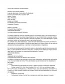 Informe de evaluación neuropsicológica