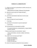 Teorías de la administración cuestionario