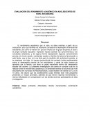 EVALUACIÓN DEL RENDIMIENTO ACADÉMICO