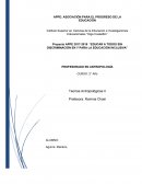 Proyecto APPE 2017-2018 “EDUCAR A TODOS SIN DISCRIMINACIÓN EN Y PARA LA EDUCACIÓN INCLUSIVA”