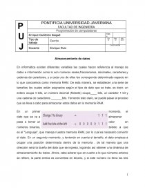 Programación de computadores. Página 1