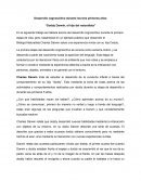 Ensayo Desarrollo cognoscitivo "Doddy Darwin, el hijo del naturalista"