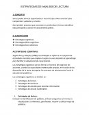 Estrategia de analisis de lectura