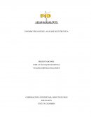 INFORME PSICOLÓGICO, ANÁLISIS DE ENTREVISTA