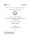 Actividades realizadas en una empresa de Servicios Turísticos