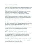 Programa Del Día Del PADRE