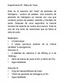 Experimento #1: Reloj de Yodo