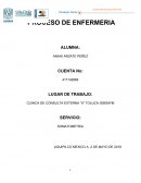 Proceso de enfermería de un caso clínico