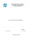 El Acceso a la Justicia y los Derechos Humanos