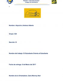 Estudiante Orienta al Estudiante. Página 1