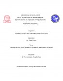 Algoritmo de visita al cine ubicada en Cine Mark de Metro centró, San Miguel