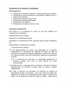 PRESUPUESTO DE EGRESOS E INVERSIONES