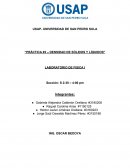 Práctica #3 – Densidad de sólidos y líquidos