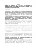 SOBRE LOS PRINCIPIOS DE LEGALIDAD, RESOCIALIZACIÓN Y NORMATIVIZACIÓN, QUE INFORMAN LA EJECUCIÓN DE LA PENA EN EL ORDENAMIENTO JURÍDICO DE PANAMÁ