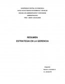 Estrategia en la Gerencia