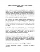 Análisis Crítico del Plan de la Patria en los Procesos Educativos