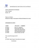 Transcripción de Película El Sistema de la Leche