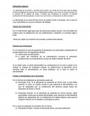 Demanda Laboral. Objeto de la Demanda