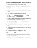 ENCUESTA SOBRE PREVENCION DE RIESGOS NATURALES