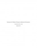 Funciones de la Ofimática Word para la elaboración de documentos. Comunicación oral y escrita