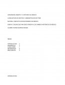 CAUSAS QUE HAN DADO ORIGEN A LOS CAMBIOS HISTÓRICOS DE MÉXICO