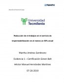 Evidencia 1 – Certificación Green Belt
