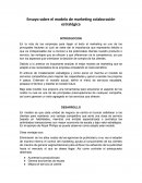 Modelo del marketing de colaboración estratégico