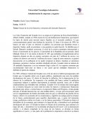 Ensayo de la crisis bancaria y estructura del mercado financiero