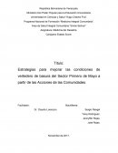 Estrategias para mejorar las condiciones de vertedero de basura del Sector Primero de Mayo a partir de las Acciones de las Comunidades.