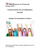 Fortalecimiento De Las Habilidades Sociales . Propuesta de Acción Psicosocial