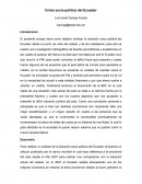 Crisis socio-politca Ecuador 2019