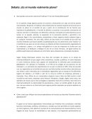 Debate: ¿Es el mundo realmente plano?