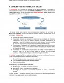 CONCEPTOS DE TRABAJO Y SALUD