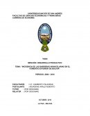 Incidencia de las barreras arancelarias en el comercio exterior de Bolivia