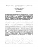 Ensayo de opinión “La imagen de la naturaleza en la física actual”
