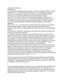 DIAGNOSTICO ESCOLAR. Página 1