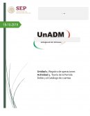 Actividad 1. Teoría de la Partida Doble y el Catálogo de cuentas