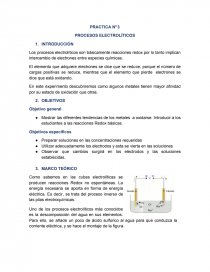 PRACTICA N0 3 PROCESOS ELECTROLÍTICOS. Página 1