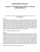 DETERMINACION DE HUMEDAD Y ANÁLISIS GRANULOMÉTRICO