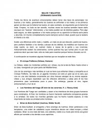 MALOS Y MALDITOS (FERNANDO SAVATER). Página 1