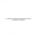 EL CONTROL DE CONVENCIONALIDAD EN DEREHOS HUMANOS