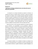 Aplicando el enfoque ambiental hacia una educación para el desarrollo sostenible
