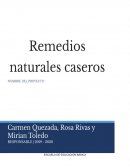 PROYECTO DE CIENCIAS Remedios Naturales Caseros