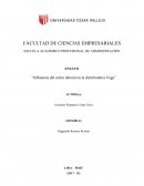 Influencia del estrés laboral en la distribuidora Vega