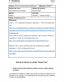 Manual de sistema de calidad “Burger Pack”